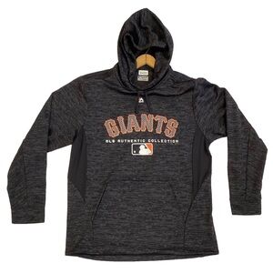 Majestic San Francisco Giants Grey Patterned Hoodie